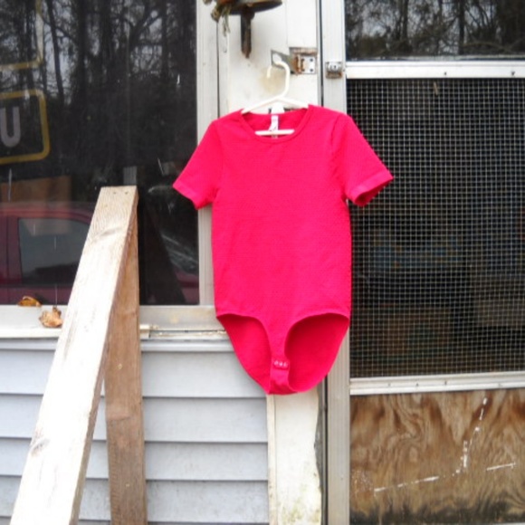 Victoria's Secret Tops - LADIES RED BODYSUIT BY VICTORIA'S SECRETS    M